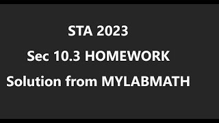 SEC 10.3 Hypothesis Testing for Population Mean