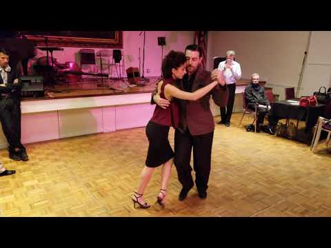 Argentine Tango class: Florencia Borgnia & Marcos Pereira - Bajo el Cono Azul