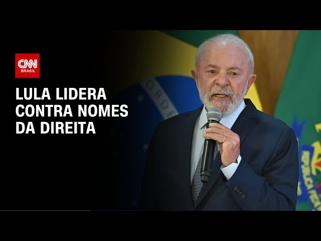 Lula lidera contra Bolsonaro, Tarcísio, Michelle e Ciro | CNN PRIME TIME