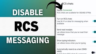 How To Disable RCS Messaging On Android! (2023)