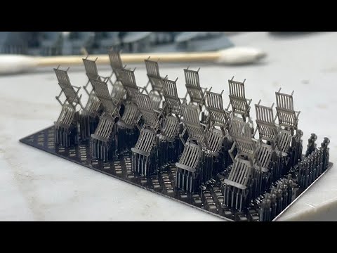 BnB Scale Ship Jewelry 3D printed TITANIC 1:200 scale Benches and  open and folded deck chairs !!!!