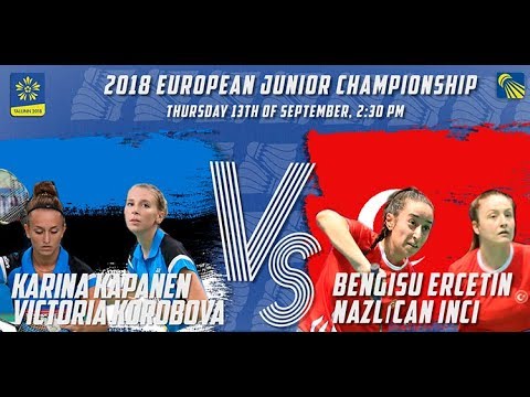 Kapanen / Korobova vs Ercetin / Inci (WD, R32) - European Jnr. C’ships 2018