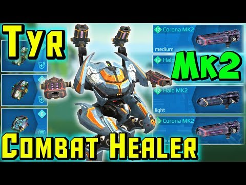 New Combat Healer TYR Mk2 Maxed Gameplay - War Robots 5.0 WR