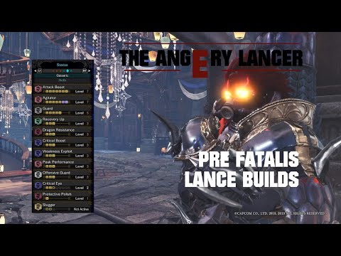 MHW:I Updated Lance Builds!!! Pre-Fatalis Update!