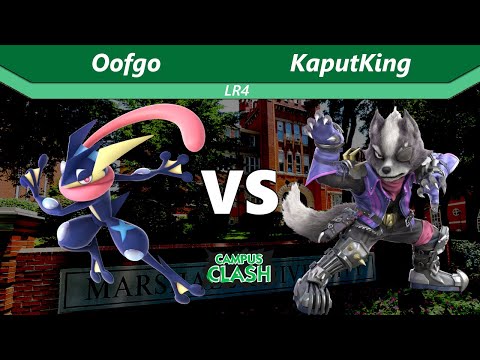 Campus Clash Fall 2022 - Oofgo (Greninja) vs KaputKing (Wolf) - LR4 - SSBU