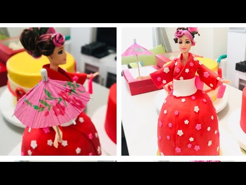 Kimono Japanese Doll Cake design