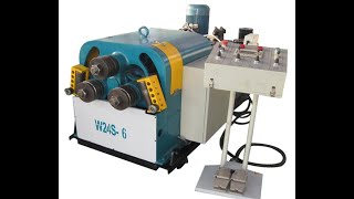 Full hydraulic W24S profile bending machine iron Pipe Section Bending Machine