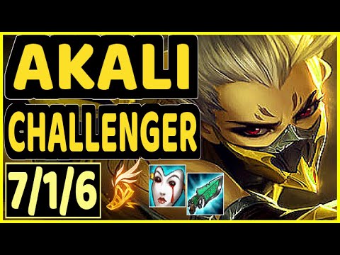 SERTUSS (AKALI) - 7/1/6 KDA CHALLENGER GAMEPLAY - EUW