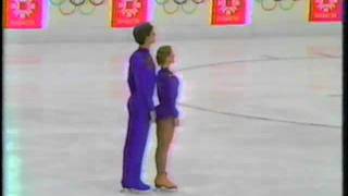 1984 Winter Olympics - Pairs Short Program Jill Watson & Burt Lancon USA video