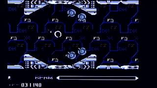 R-Type on C64 vintage home computer.
