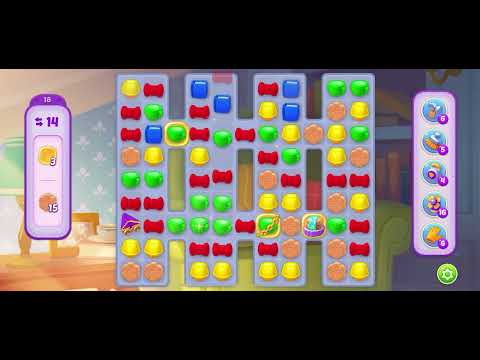 Homescapes level 18 after level 12950 - no booster gameplay