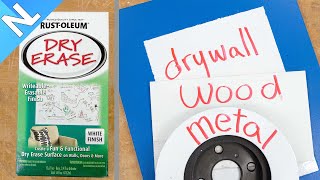 Does Dry Erase Paint work?  Whiteboard paint by Rust-Oleum