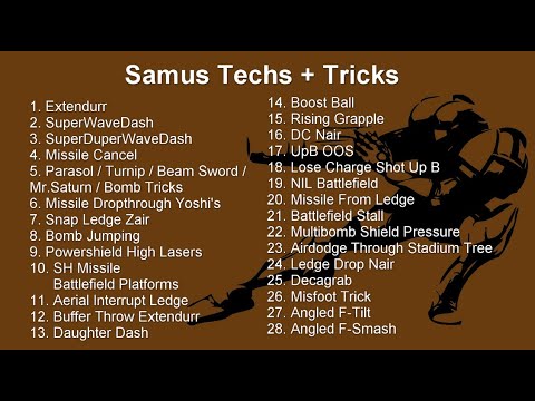 2020 Samus Melee Techs Guide