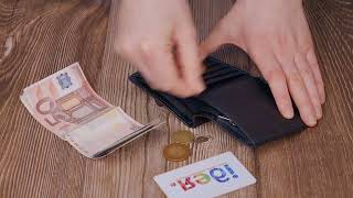 Універсальна модель гаманця з натуральної шкіри ST Leather 19474 чорна