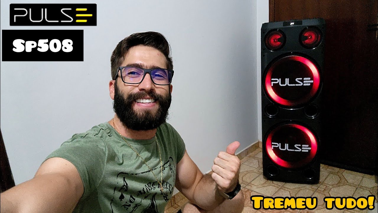 Torre de som PULSE DOUBLE 12 SP508 2300W: POTENTE E GRAVES FORTES! (Unboxing/Análise completa)