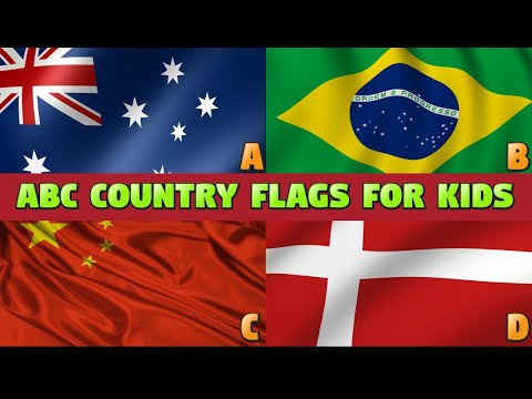 ABC Countries for Children - Learn Alphabet with Countries and Flags for Toddlers & Kids