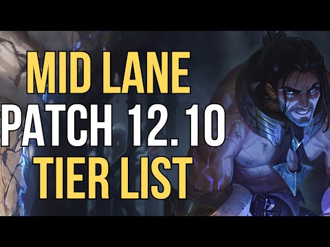 *OFFICIAL* MID LANE TIER LIST FOR PATCH 12.10 (MASSIVE CHANGES!)