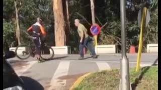 UN CAMIONERO AGREDE A DOS CICLISTAS CON UN MARTILLO