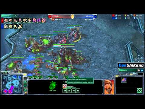 Grubby vs LLLOrly PvZ Starcraft 2 EonShiKeno