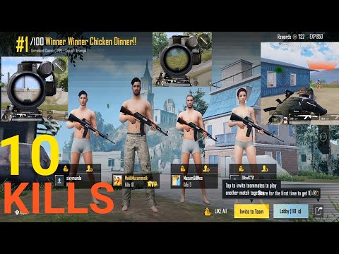 pubg gameplay mobile nokia G10. fast time game play pubg .(10 KILLS)