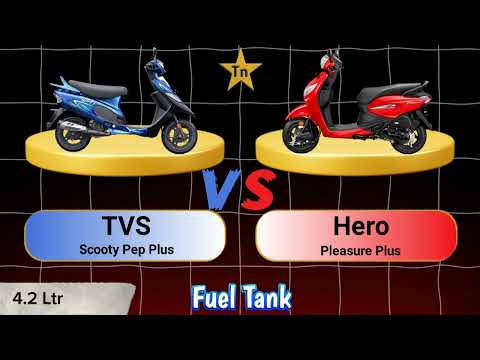 TVS Scooty Pep Plus Vs Hero Pleasure Plus #technnu
