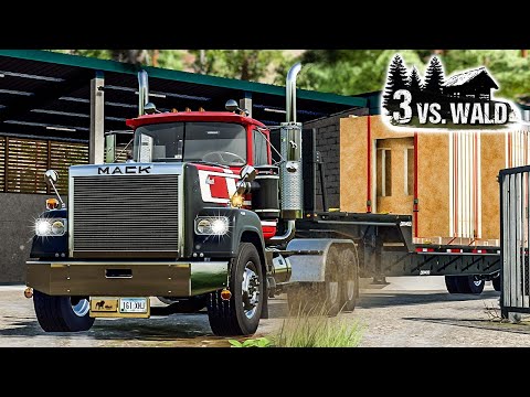 LS22 3 vs. Wald #21 - LIEFERUNG des HEIZOMAT: Beppi beginnt mit dem AUFBAU - Farming Simulator 22