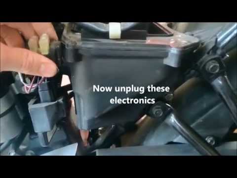 K&N RC1060 Air Filter Honda CBF125 installation, sound