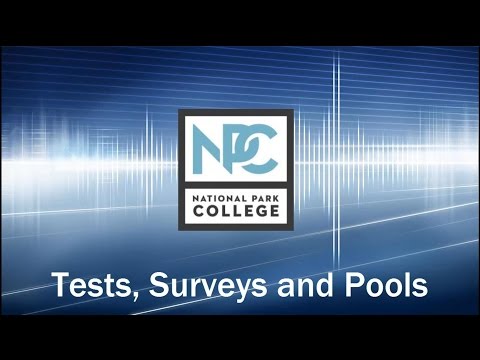 Tests, Surveys, and Pools