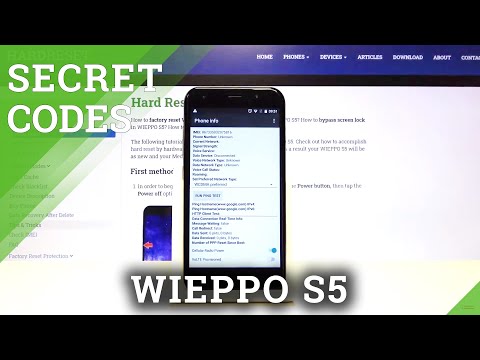 Secret Codes for WIEPPO S5 - Testing Menu / Device Info
