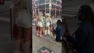 Hot chicks In the streets What you will see 👀 in Nashville Tennessee downtown Broadway