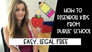 How to Disenroll Your Child From Public School | How To Homeschool Step 1