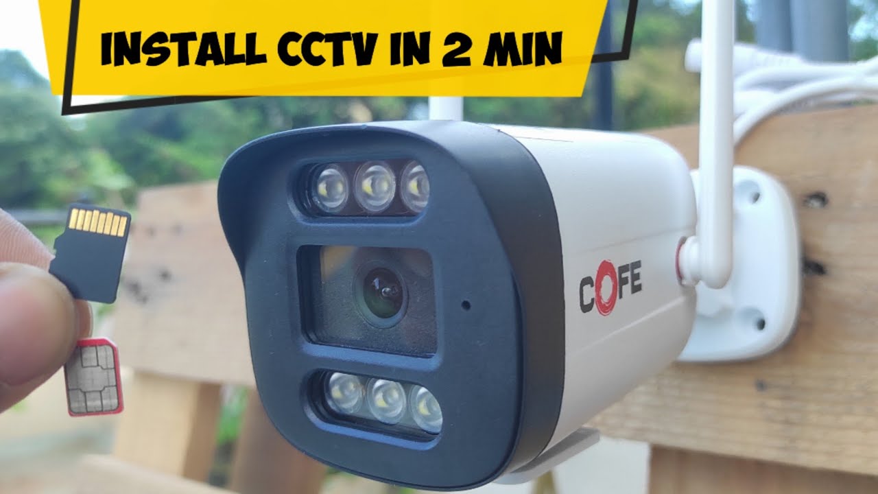How to install WiFi camera at home | How to install CCTV camera Step by step | SD card and Sim card 