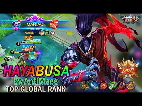 HAYABUSA MANIAC!!! MVP GAMEPLAY by ONIC AntiMage. TOP GLOBAL - Mobile Legends
