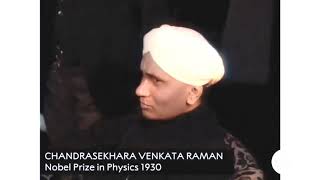 Sir C.V Raman receiving his Noble Prize rare footage || Colorized ||