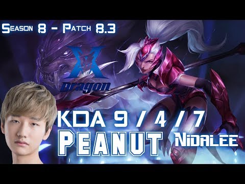 KZ Peanut NIDALEE vs JAX Jungle - Patch 8.3 KR Ranked
