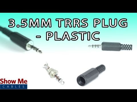 3.5mm Plastic TRRS Plug - DIY Project to Repair Your Audio Cable #944