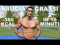 CIRCUITO BRUCIA GRASSI IN 10 MINUTI! BRUCIA GRASSI IN CASA E SENZA L'UTILIZZO DI ATTREZZI!