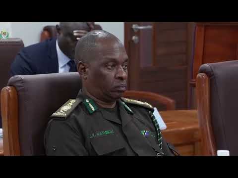 The Deputy Attorney General, Hon. Samwel M. Maneno, speaking at the meeting on collaborative relations in the administration of justice, held at the Judiciary of Tanzania Headquarters in Dodoma, on September 24, 2025. Part 2