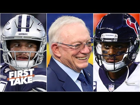 達拉斯牛仔隊在四分衛調度上，真的比休士頓德州人隊更糟嗎？| First Take (Are the Cowboys mishandling their QB situation more than the Texans? | First Take)