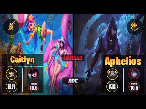 Lava CAITLYN (ADC) [Fleet Footwork] VS APHELIOS - Challenger KR Patch 10.5