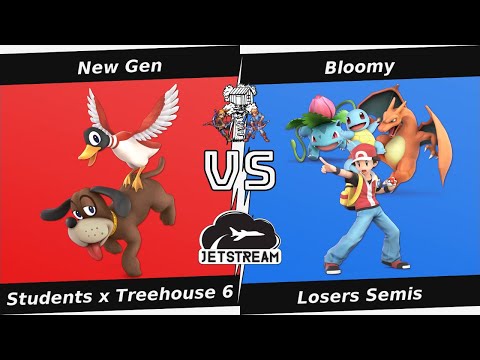 Students x Treehouse 6 Losers Semis - New Gen (Duck Hunt) Vs. Bloomy (Pokemon Trainer) - SSBU