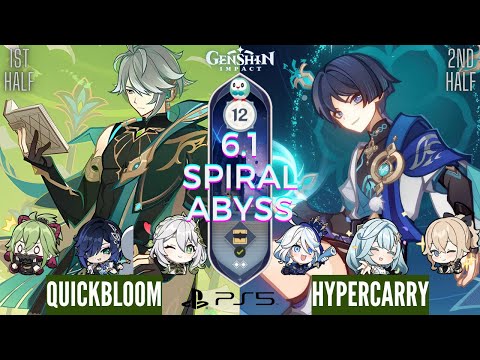 C0 Alhaitham Quickbloom & C0 Wanderer Hyper | NEW Spiral Abyss 6.1 (Luna 2) | Genshin Impact
