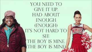 Glee 1x18 - The Boy Is Mine [with lyrics]