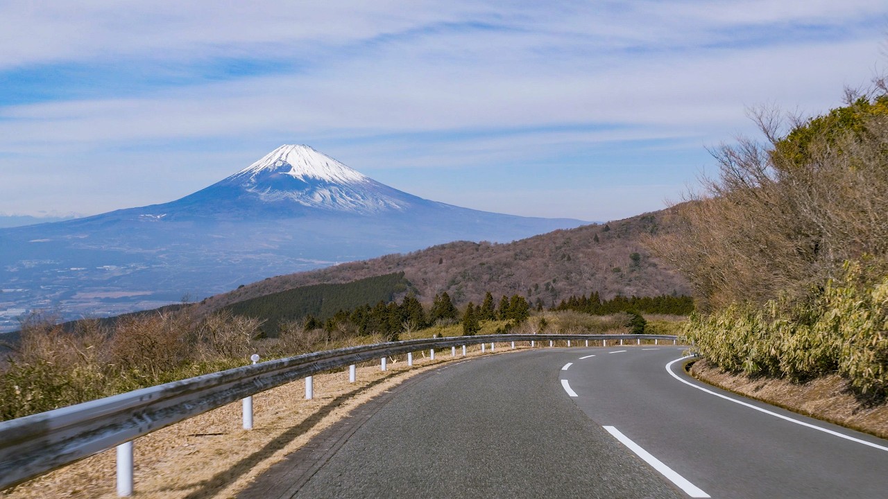 Japan Scenic Drive 4K | Izu Skyline - Ashinoko Skyline - Fuji Susono Panorama Road