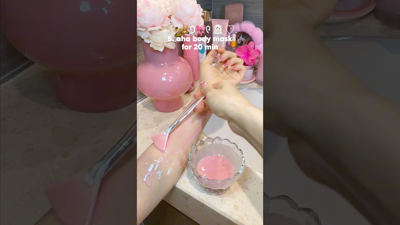 🧴My 9-step bodycare routine #asmr #skincare #bodycare #aethetic #cleangirl #nightroutine #fyp