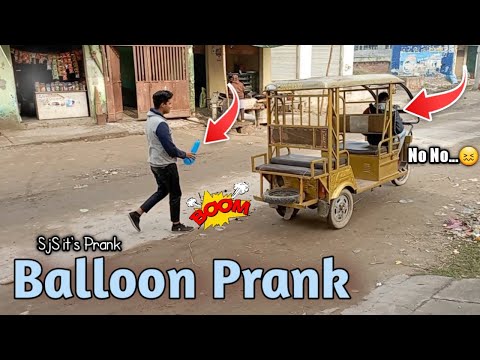 Tyre Blast Prank with Popping Balloons | Crazy REACTION with Popping Balloon Prank (Part 1)