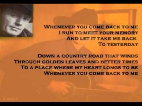 Whenever You Come Back to Me - David Ball