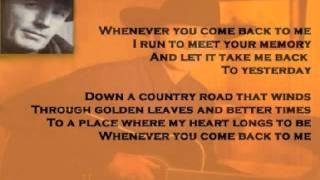 David Ball - Whenever You Come Back To Me ( + lyrics 2001)