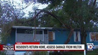Residents return home, assess damage from Milton