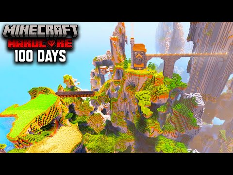 I Survived 100 Days In An AMPLIFIED WORLD In Hardcore Minecraft